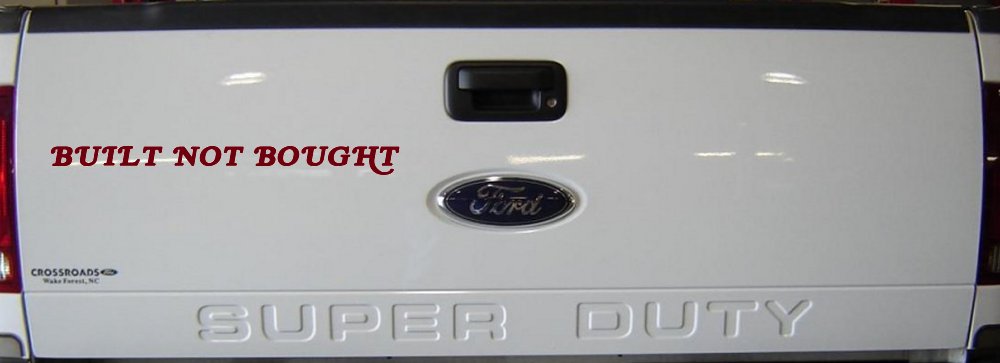 Built Not Bought Off Road Car or Truck Window Vinyl Decal Sticker (Burgundy)