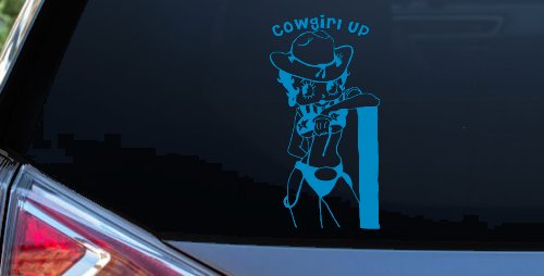 Cowgirl Up Betty Boop Country Car or Truck Window Decal Sticker