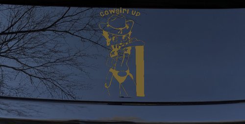 Cowgirl Up Betty Boop Country Car or Truck Window Decal Sticker