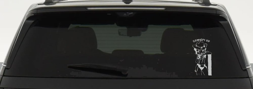 Cowgirl Up Betty Boop Country Car or Truck Window Decal Sticker