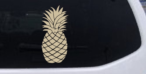 Pineapple Car or Truck Window Decal Sticker