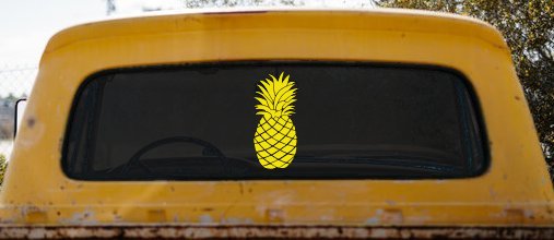 Pineapple Car or Truck Window Decal Sticker