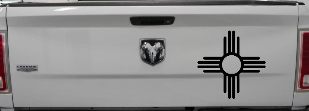 Native American Indian Sun Western Car or Truck Window Decal Sticker