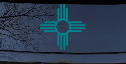 Native American Indian Sun Western Car or Truck Window Decal Sticker