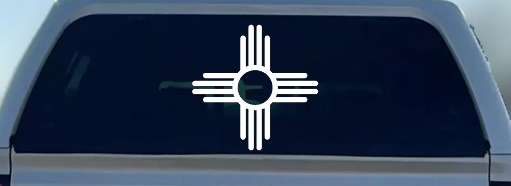 Native American Indian Sun Western Car or Truck Window Decal Sticker