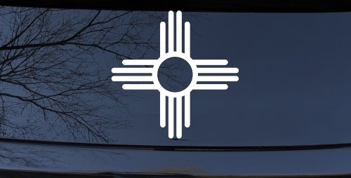 Native American Indian Sun Western Car or Truck Window Decal Sticker