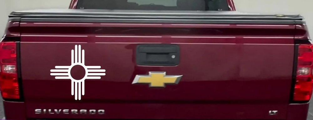 Native American Indian Sun Western Car or Truck Window Decal Sticker