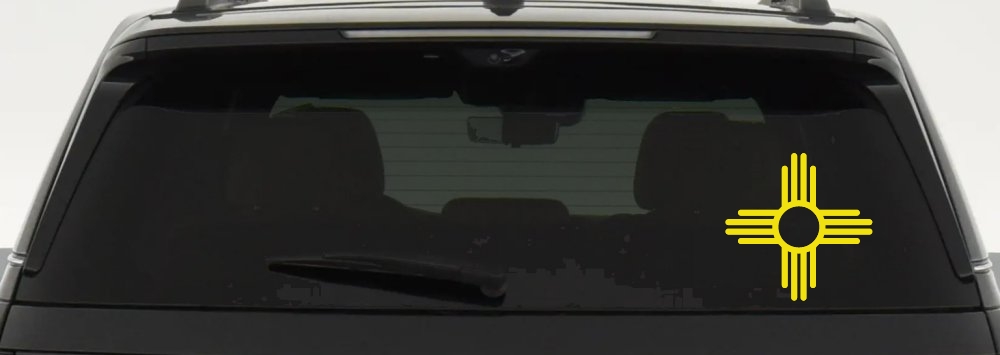 Native American Indian Sun Western Car or Truck Window Decal Sticker