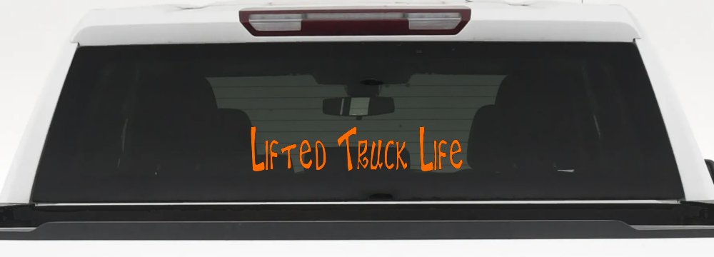 Lifted Truck Life Off Road Car or Truck Window Decal Sticker