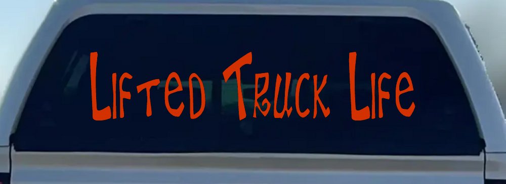 Lifted Truck Life Off Road Car or Truck Window Decal Sticker