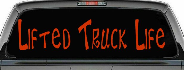 Lifted Truck Life Off Road Car or Truck Window Decal Sticker