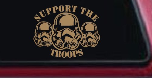 Support The Storm Troopers  Sci Fi Car or Truck Window Decal Sticker