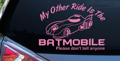 Funny My Other Ride is the Batmobile Sci Fi Car or Truck Window Decal Sticker