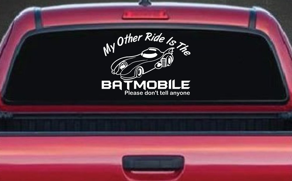 Funny My Other Ride is the Batmobile Sci Fi Car or Truck Window Decal Sticker