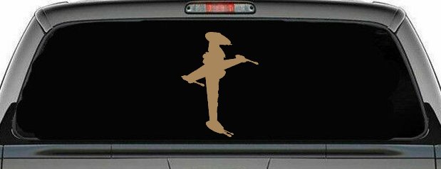 B Wing Sci Fi Car or Truck Window Decal Sticker (Light Brown)
