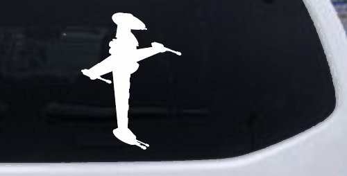 B Wing Sci Fi Car or Truck Window Vinyl Decal Sticker (White)