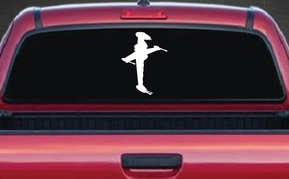 B Wing Sci Fi Car or Truck Window Decal Sticker (White)