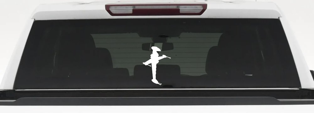 B Wing Sci Fi Car or Truck Window Vinyl Decal Sticker (White)