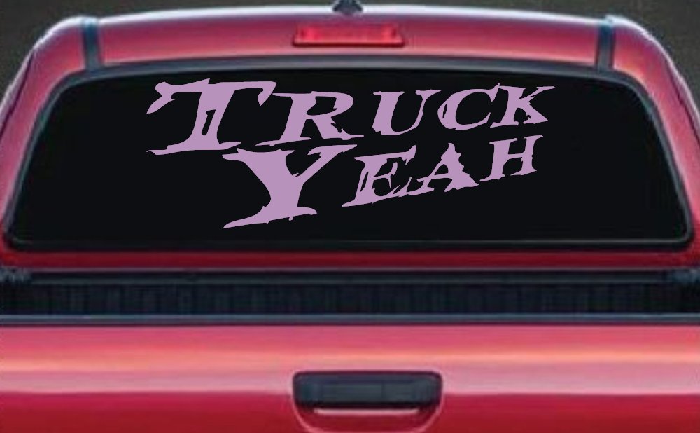Truck Yeah Country Car or Truck Window Decal Sticker (Lilac)