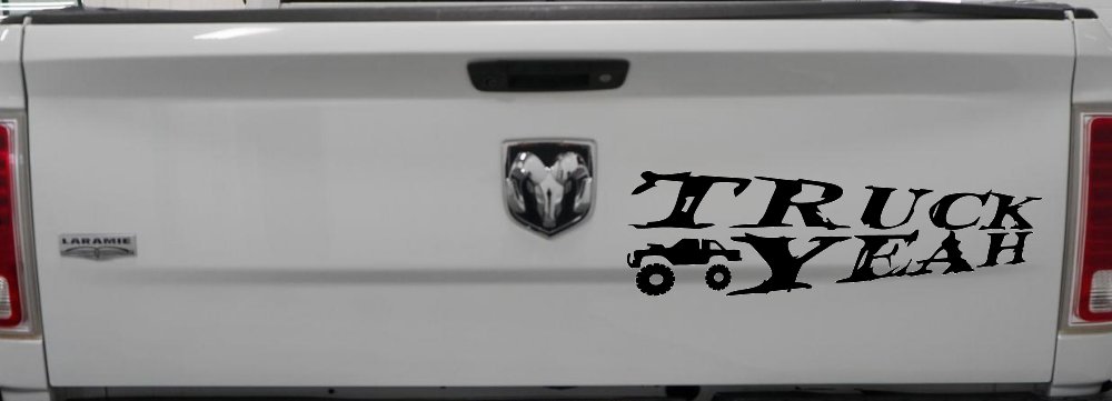 Truck Yeah With Truck Country Car or Truck Window Decal Sticker