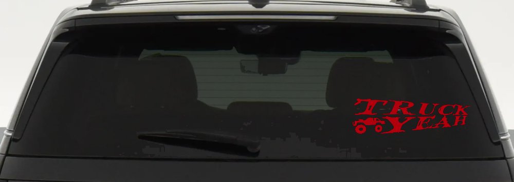 Truck Yeah With Truck Country Car or Truck Window Decal Sticker