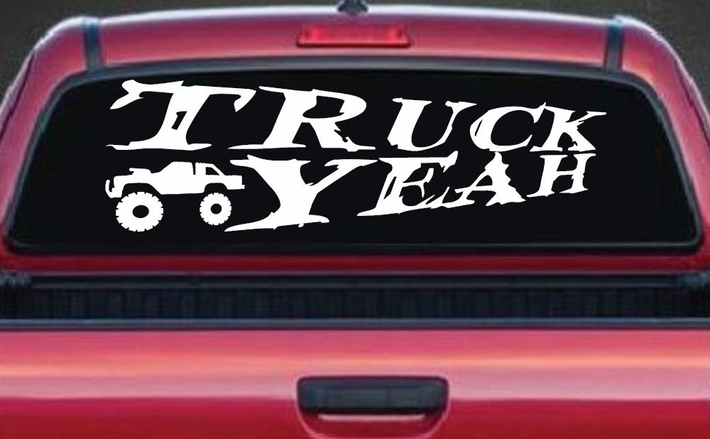 Truck Yeah With Truck Country Car or Truck Window Decal Sticker