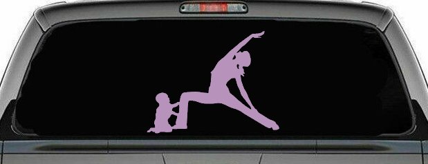 Yoga Mother And Child Car or Truck Window Decal Sticker