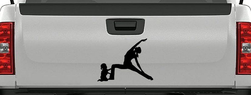 Yoga Mother And Daughter Car or Truck Window Decal Sticker