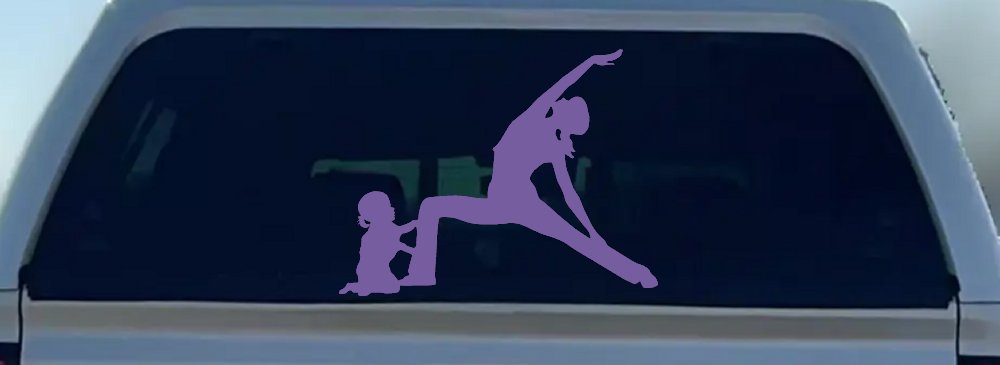 Yoga Mother And Daughter Car or Truck Window Decal Sticker
