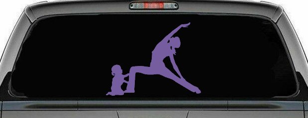 Yoga Mother And Daughter Car or Truck Window Decal Sticker