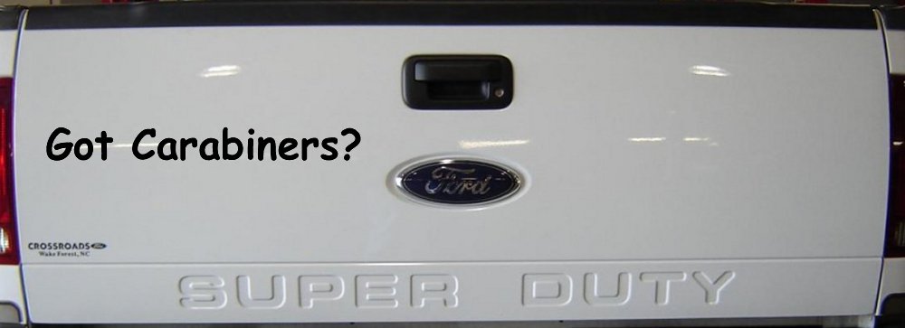 Got Carabiners Car or Truck Window Vinyl Decal Sticker (Black)