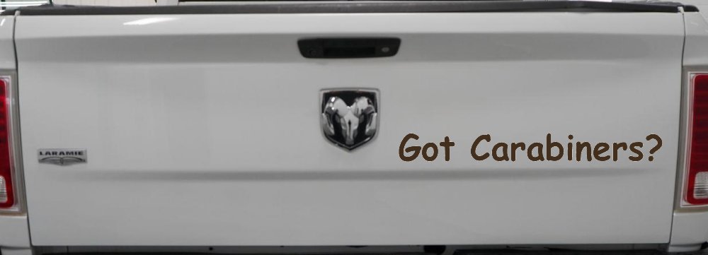 Got Carabiners Car or Truck Window Decal Sticker
