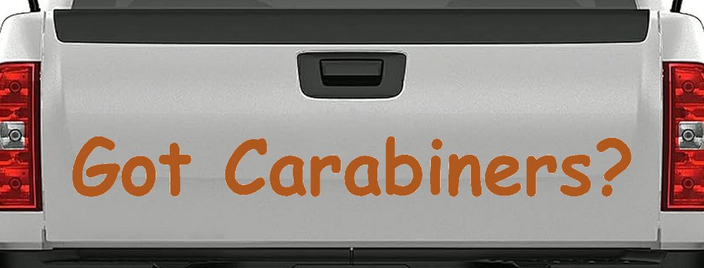 Got Carabiners Car or Truck Window Decal Sticker