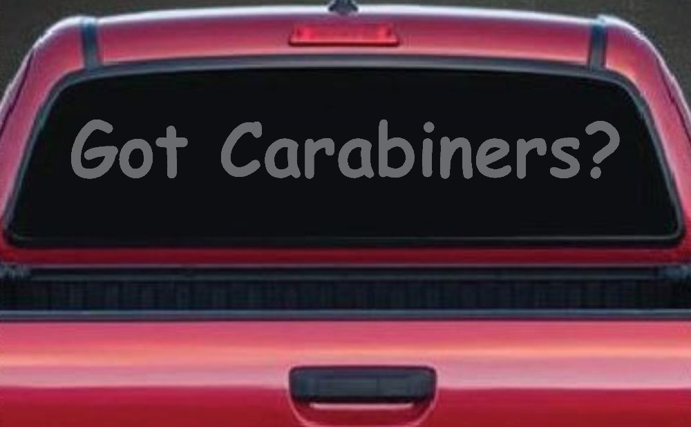 Got Carabiners Car or Truck Window Decal Sticker