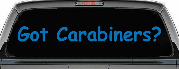 Got Carabiners Car or Truck Window Decal Sticker