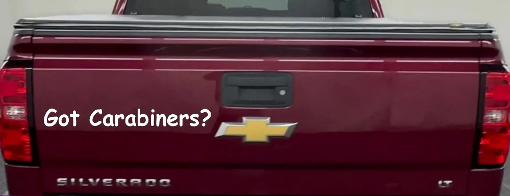 Got Carabiners Car or Truck Window Vinyl Decal Sticker (White)