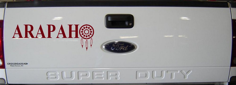 Arapaho Tribe Dreamcatcher Native American Indian Dream Catcher Car or Truck Window Decal Sticker