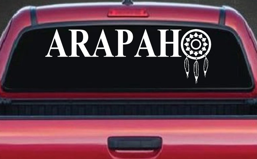 Arapaho Tribe Dreamcatcher Native American Indian Dream Catcher Car or Truck Window Decal Sticker