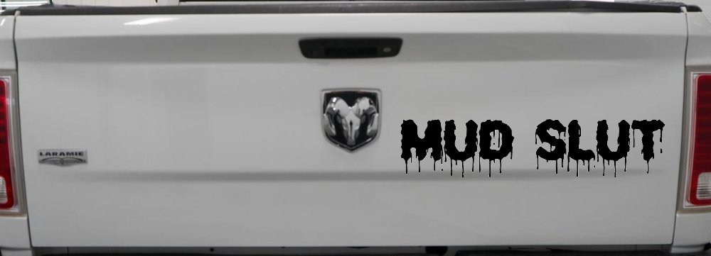 Mud Slut  Off Road Car or Truck Window Decal Sticker (Black)