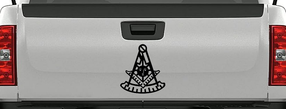 Freemason Masonic Past Master Square and Compass Car or Truck Window Decal Sticker