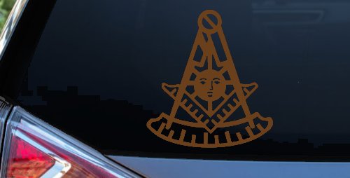 Freemason Masonic Past Master Square and Compass Car or Truck Window Decal Sticker