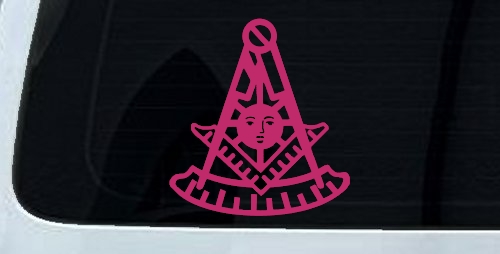 Freemason Masonic Past Master Square and Compass Car or Truck Window Decal Sticker