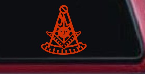 Freemason Masonic Past Master Square and Compass Car or Truck Window Decal Sticker