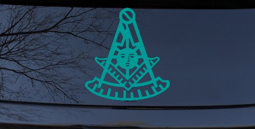 Freemason Masonic Past Master Square and Compass Car or Truck Window Decal Sticker