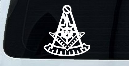 Freemason Masonic Past Master Square and Compass Car or Truck Window Decal Sticker