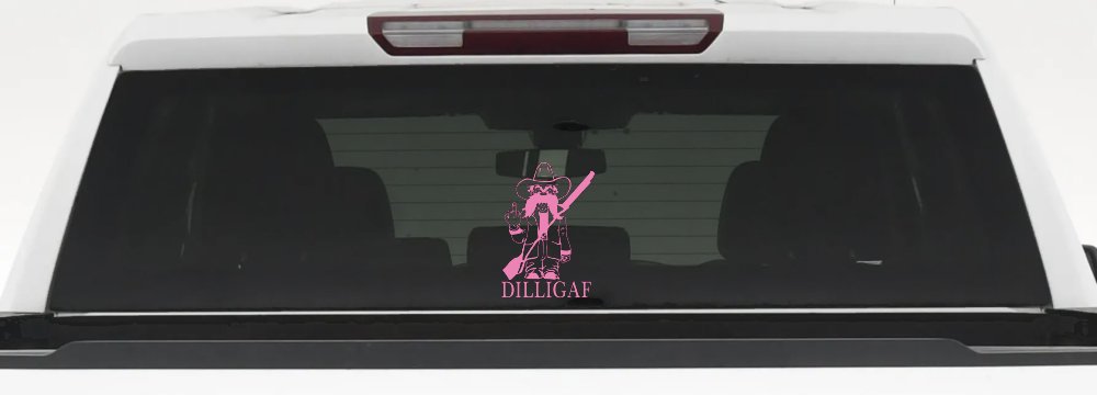 DILLIGAF Do I Look Like I Give A F Funny Car or Truck Window Decal Sticker