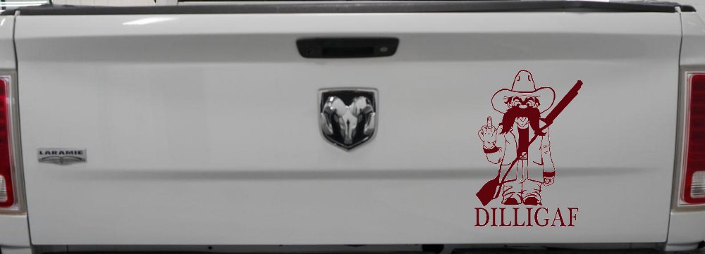 DILLIGAF Do I Look Like I Give A F Funny Car or Truck Window Decal Sticker