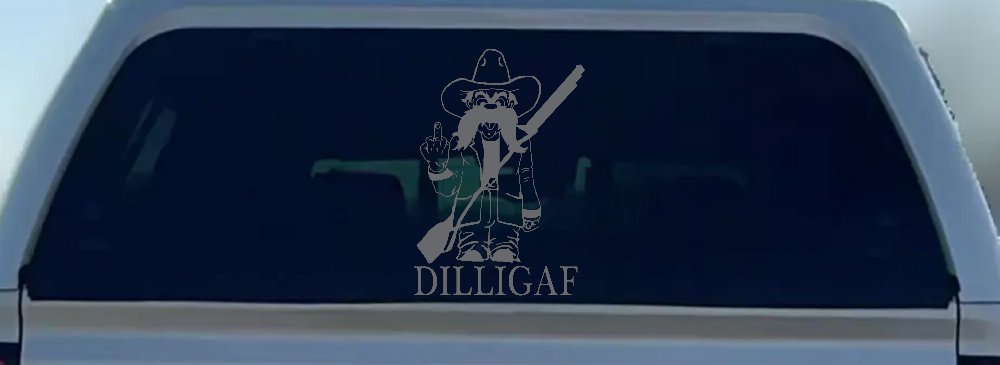 DILLIGAF Do I Look Like I Give A F Funny Car or Truck Window Decal Sticker