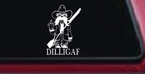 DILLIGAF Do I Look Like I Give A F Funny Car or Truck Window Decal Sticker