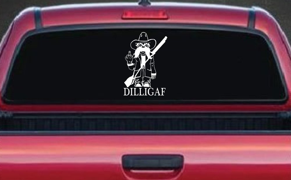 DILLIGAF Do I Look Like I Give A F Funny Car or Truck Window Decal Sticker
